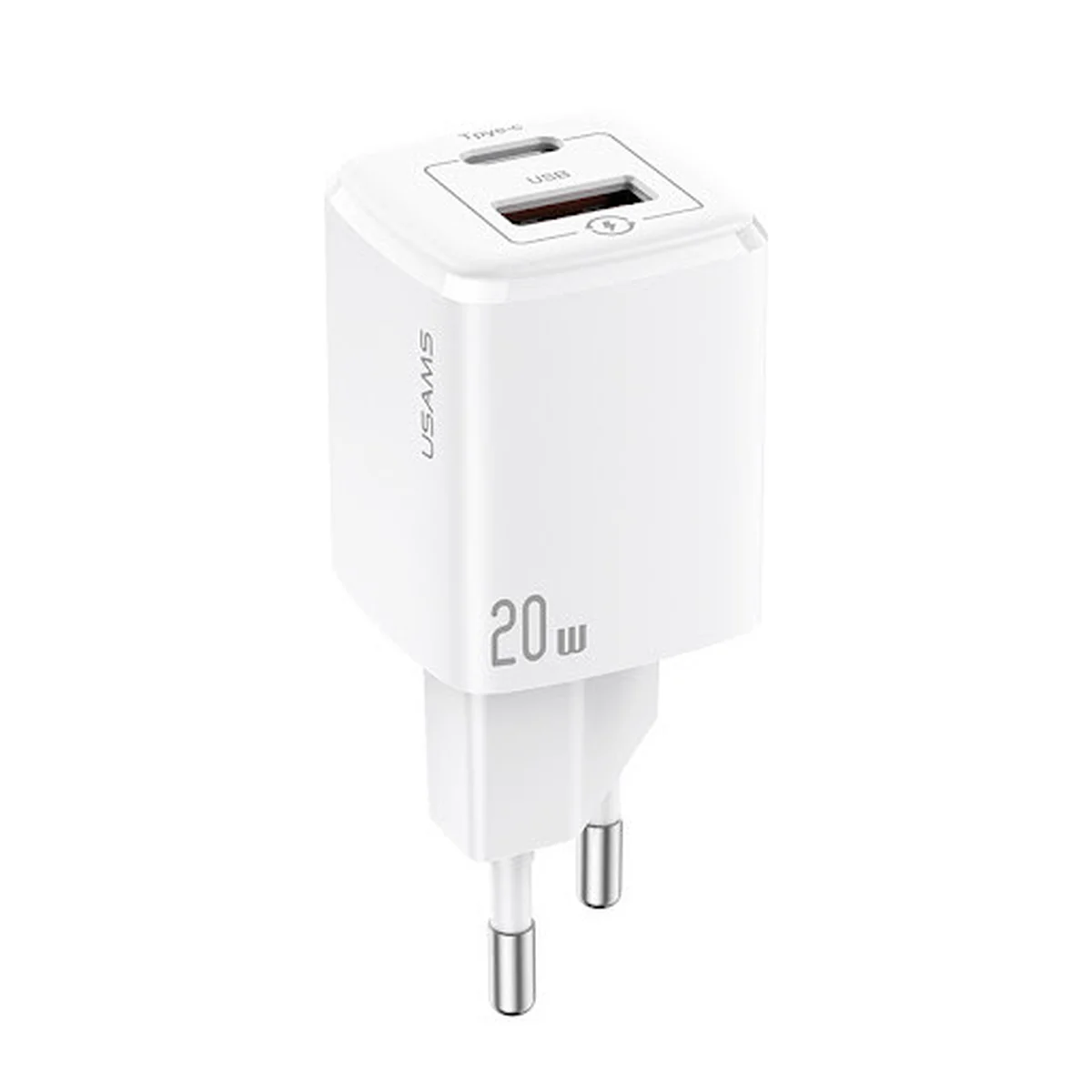 СЗУ Usams US-CC128 T37 Super Si QC3.0 + PD 20W Белый