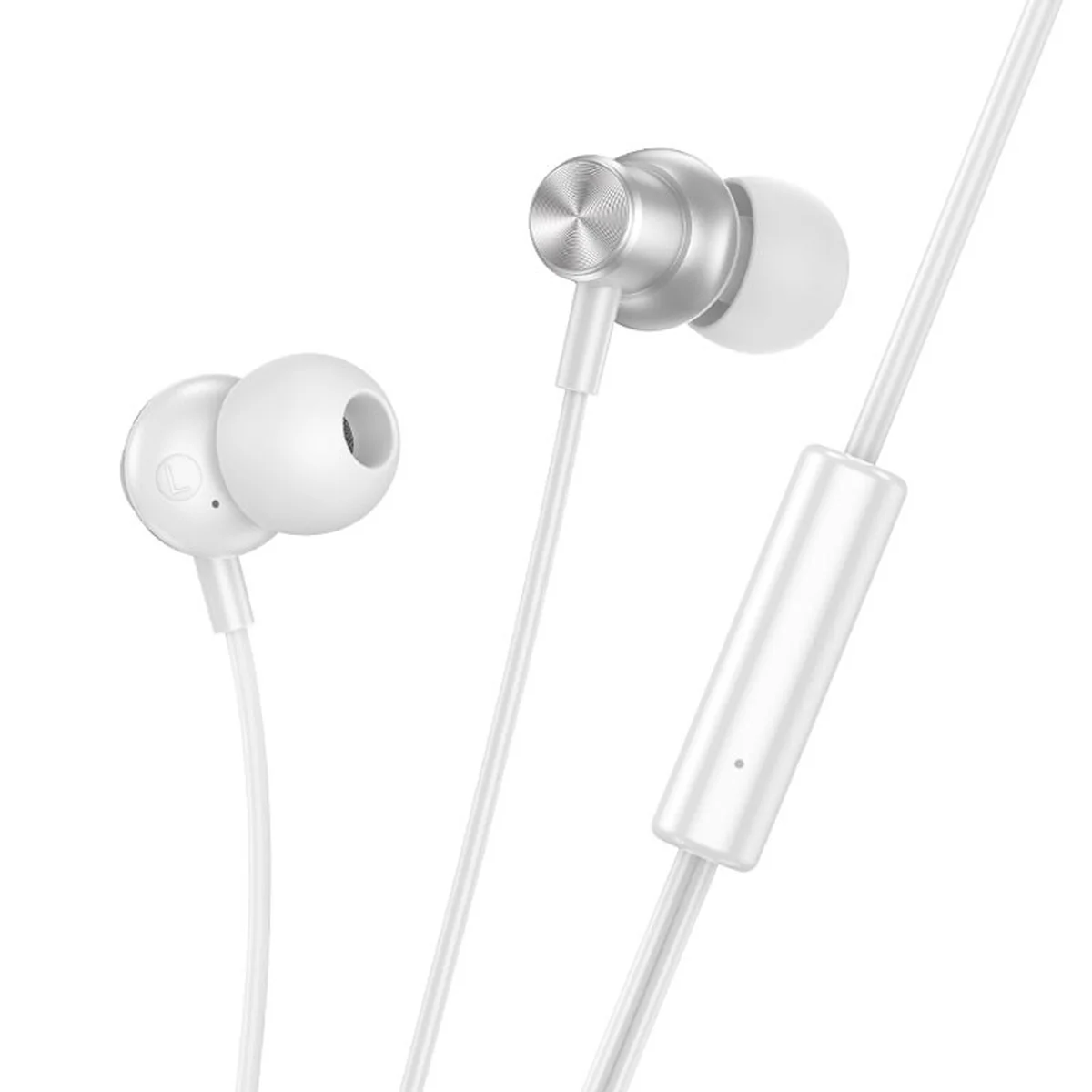 Стерео Навушники Hoco M110 Encourage metal Silver