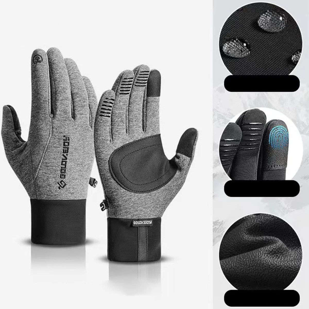 Перчатки сенсорные Golove joy (L) Anti-Slip 2023 Серый