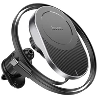 Автотримач із БЗУ Hoco HW12 Guardian magnetic (air outlet) Black / Gray