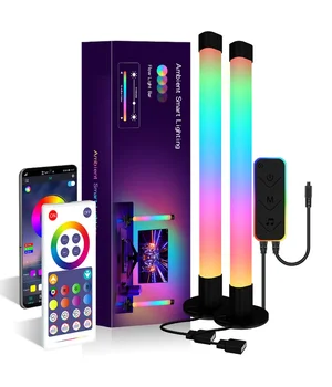 Настольная LED лампа RGB 5V Panel 2 Single side Bluetooth dual pack USB with app Black Настольная LED лампа RGB 5V Panel 2 Single side Bluetooth dual pack USB with app Black