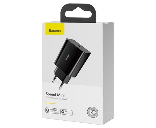 СЗУ Baseus Speed Mini Quick Charger 1C 20W Чорний