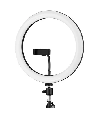Кольцевая светодиодная LED лампа Arc Ring 8" + tripod 2.1m Black