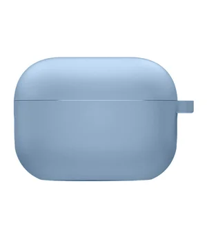 Силиконовый футляр с микрофиброй для наушников Airpods 3 Голубой / Lilac Blue