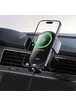 Автодержатель с БЗУ Baseus LightChaser Wireless Charging Electric Car Mount 15W (C40355900121-00) Black