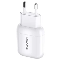 СЗУ USAMS US-CC077 T19 Single USB Travel Charger US Plug Білий