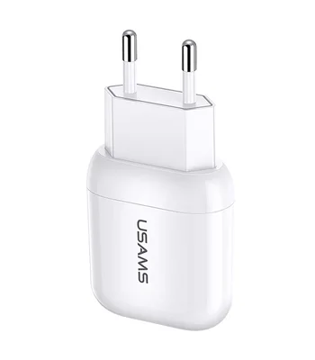 СЗУ USAMS US-CC077 T19 Single USB Travel Charger US Plug Білий