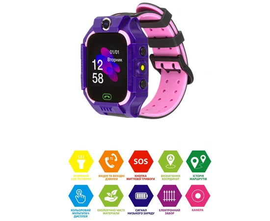 Детские cмарт-часы G1 Фиолетовый
