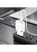 СЗУ Hoco N4 (2USB/2.4A) + Lightning Белый