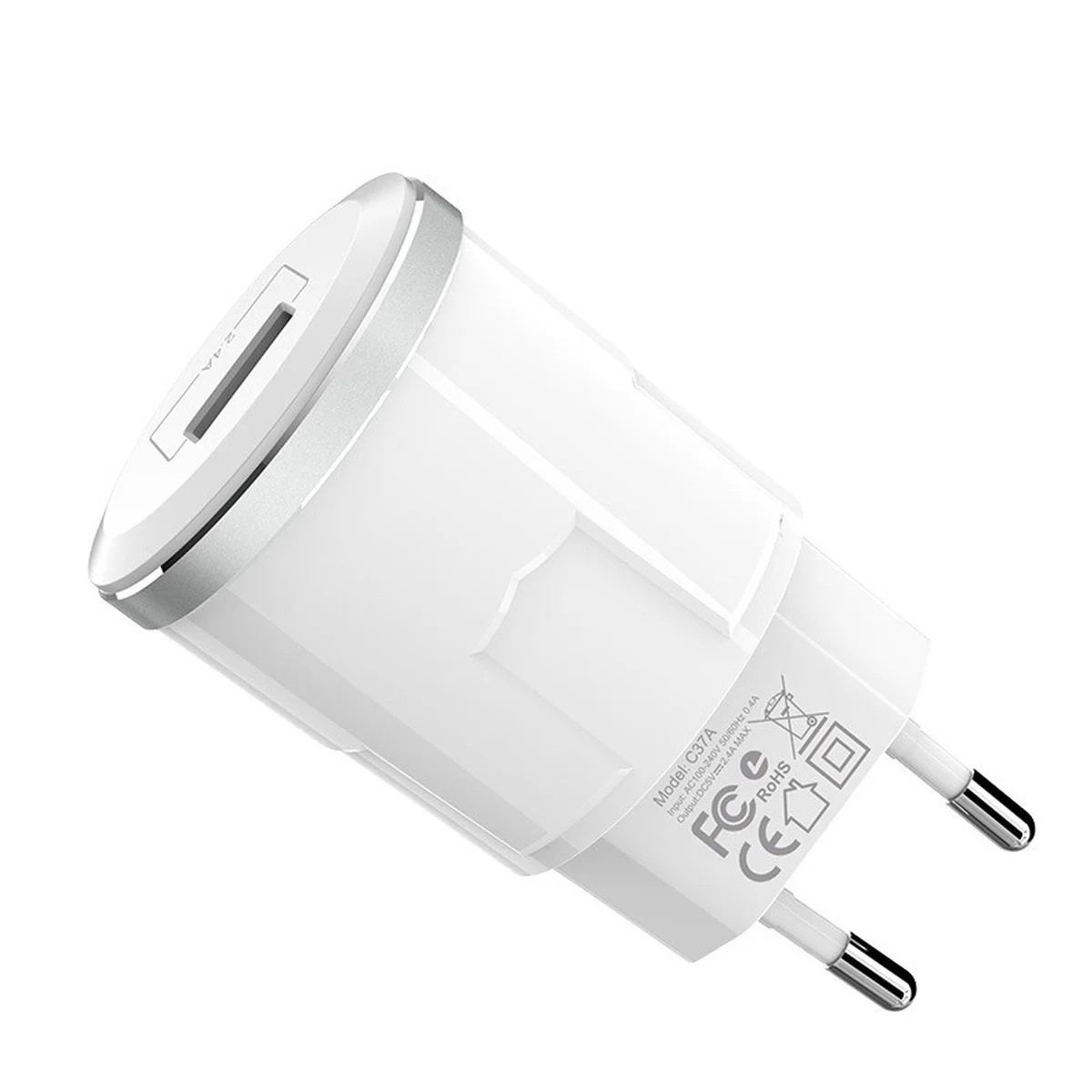 СЗУ Hoco C37A 2.4A 1USB white