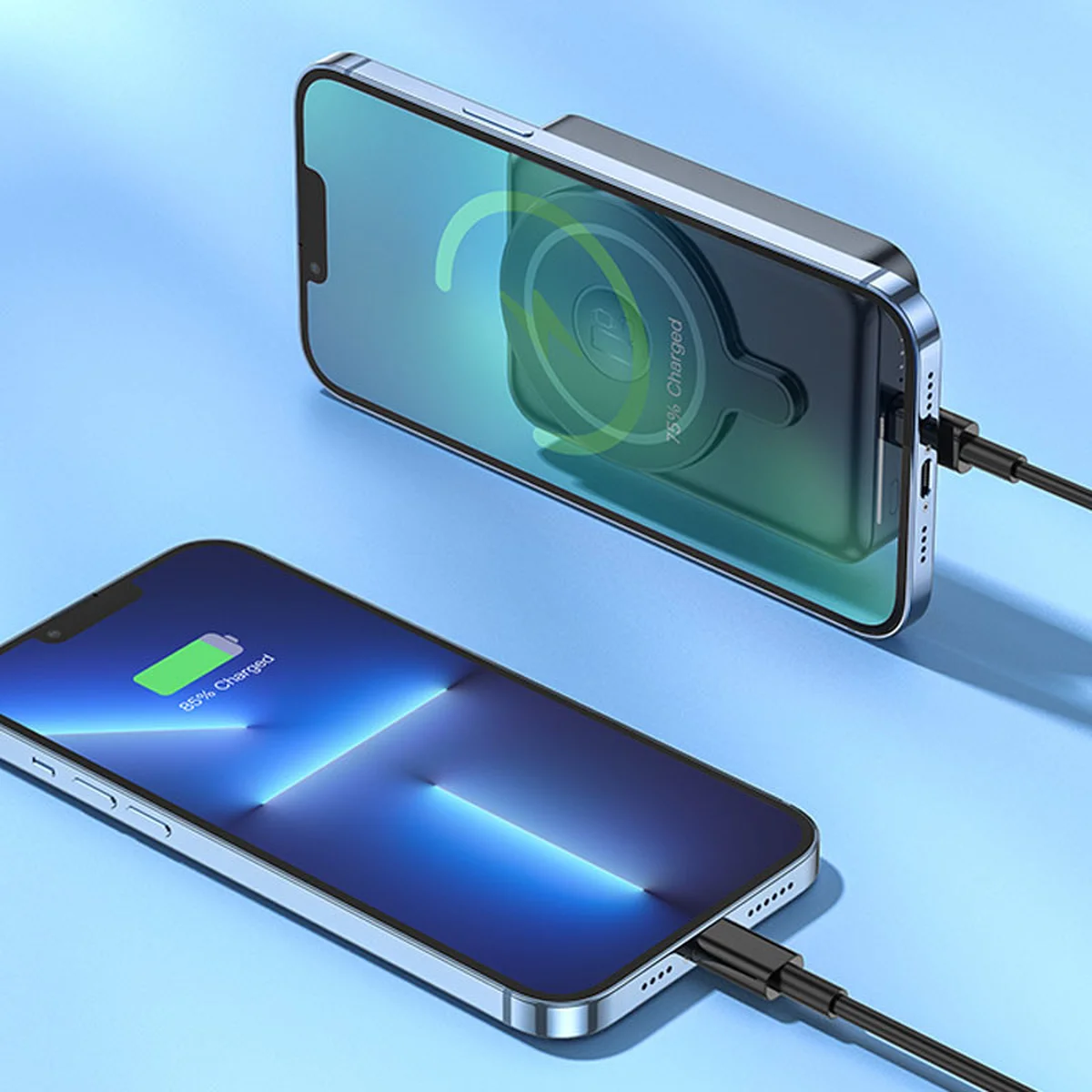 Портативное зарядное устройство Power Bank Hoco Q11 Expressar PD20W 3in1 с БЗУ 10 000 mAh Black