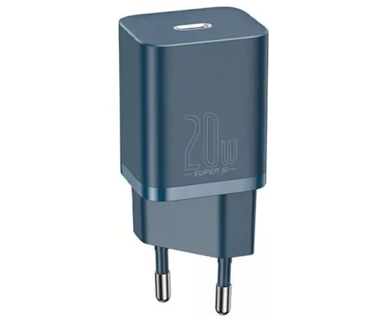 СЗУ Baseus Super Si Quick Charger 1C 20W + кабель Type-C to Lightning (TZCCSUP-B) Синий