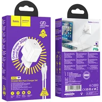 СЗУ Hoco N32 Glory PD30W Type-C to Type-C White