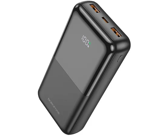 Портативное зарядное устройство Power Bank BOROFONE BJ36A 22.5W+PD20W 20 000 mAh Black