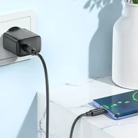 СЗУ Hoco CS22A Value PD30W + Type-C to Type-C Black