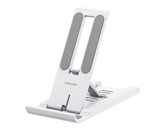 Подставка для телефона/планшета Usams US-ZJ070 Spring Folding Desktop (bellow 12") White