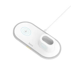 Беспроводное зарядное устройство HOCO CW21 3in1 Белый Беспроводное зарядное устройство HOCO CW21 3in1 Белый