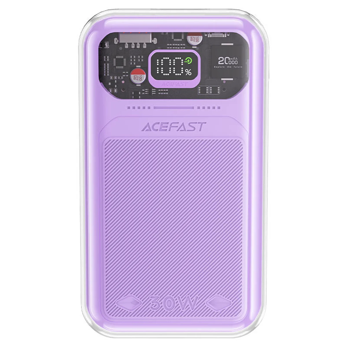 Портативное зарядное устройство Power Bank Acefast M2-20000 Exploration 30W 20000 mAh Purple alfalfa