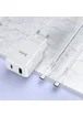 СЗУ Hoco N5 Favor 20W PD+QC3.0 Type-C to Type-C Белый