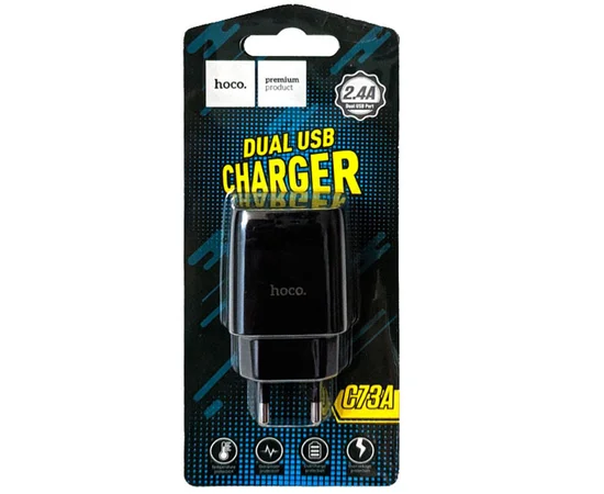 СЗУ HOCO C73A (2USB/2.4A) Черный