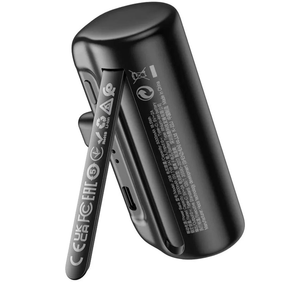 Портативний зарядний пристрій Power Bank Hoco J106 Pocket Type-C 5000 mAh Black