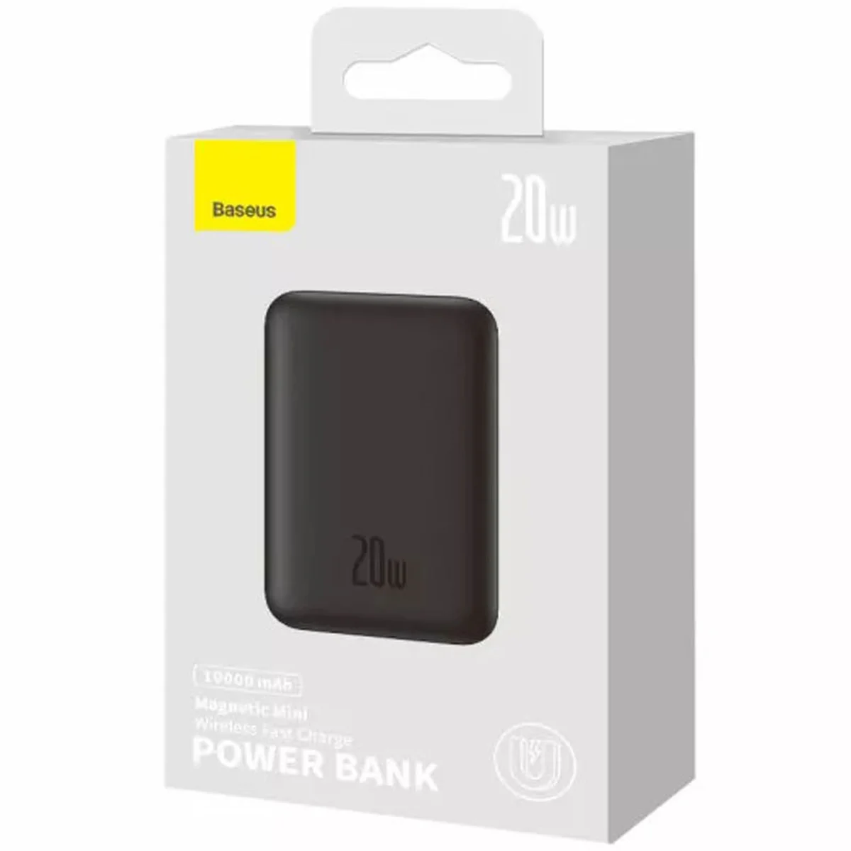 Портативний зарядний пристрій Power Bank Baseus Magnetic Mini 20W із БЗУ 10000 mAh (PPCX070001) Black