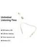 Беспроводные наушники Baseus Bowie P1 Half In-ear Neckband Wireless Earphones (NGPB000) Creamy-white