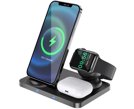 БЗУ HOCO CW33 Ultra Charge 3in1 Черный