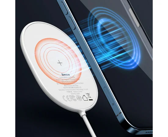 БЗУ Baseus Light Magnetic Wireless Charger for IP12 (WXQJ) Белый