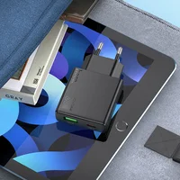 СЗУ Hoco N38 Delgado PD20W+QC3.0 + Type-C to Type-C Black