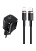 СЗУ Usams US-XFK T36 20W 1C Charger + US-SJ484 U63 20W PD Black