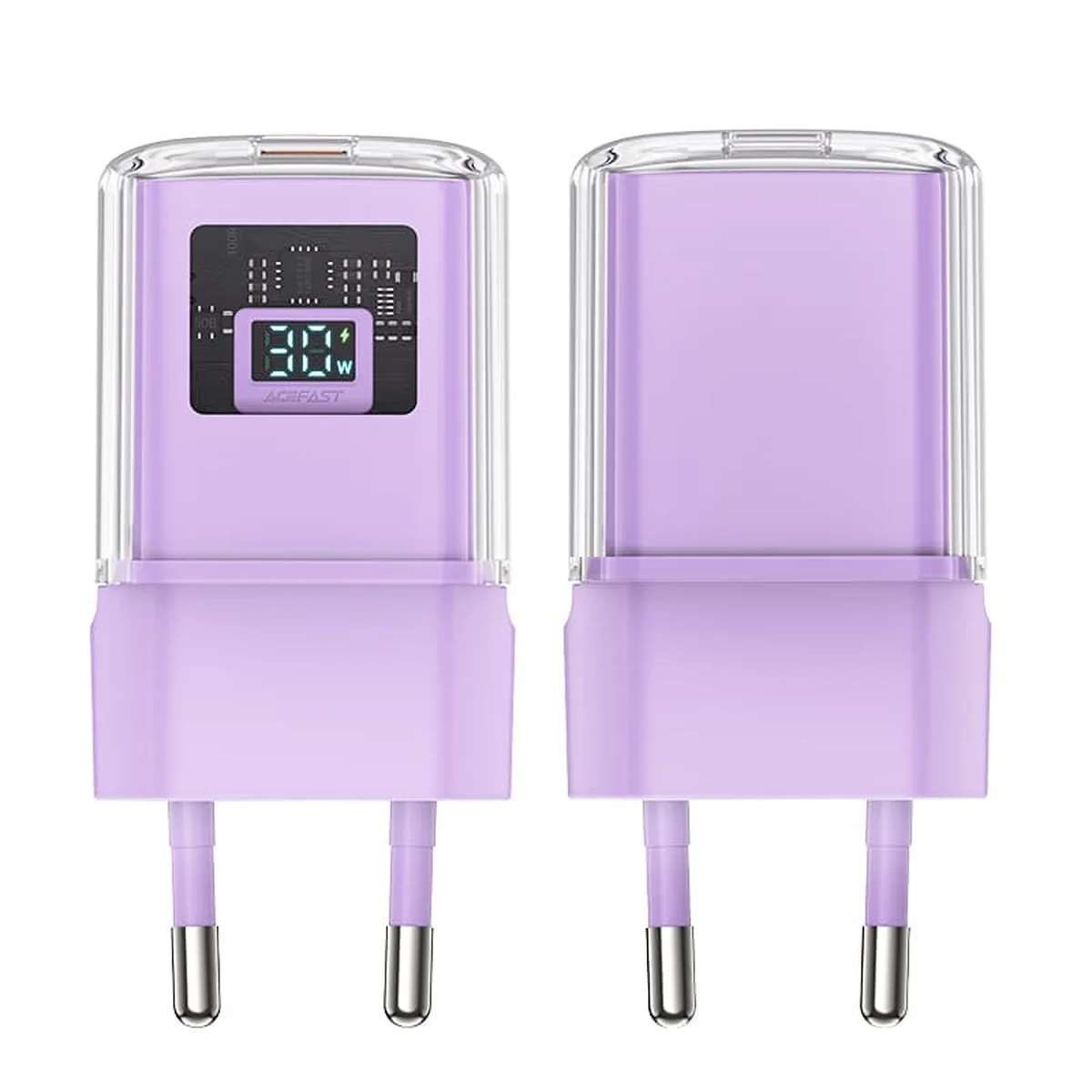 СЗУ Acefast A53 Sparkling series PD30W GaN (USB-C) Alfalfa purple