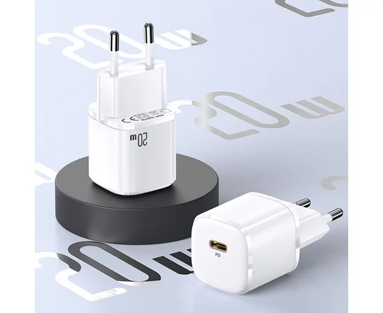 СЗУ Usams US-CC124 T36 20W Super Si (1Type-C/20W) Белый