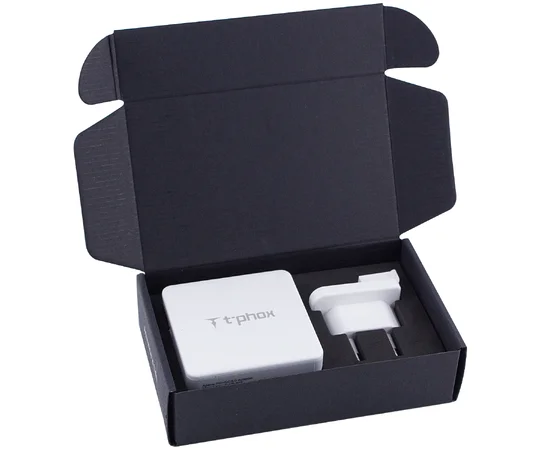 СЗУ PD адаптер T-phox (48W: PD 30W + USB QuickCharge QC 3.0 18W) Белый