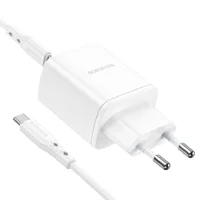 СЗУ Borofone BN9 PD35W (2Type-C) + Type-C to Type-C White