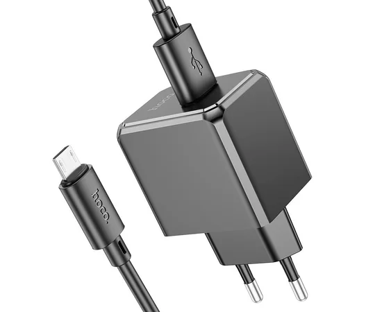 СЗУ HOCO CS11A (1USB) + MicroUSB Black