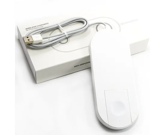 Беспроводное зарядное устройство AirPower Mini 2in1 Белый