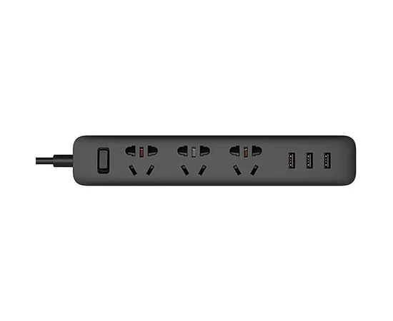 Удлинитель Xiaomi Power Strip (3xUSB/3xSocket) Черный