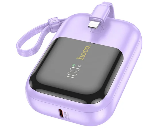 Портативное зарядное устройство Power Bank Hoco Q20 Fountain 22.5W+PD20W 10000 mAh Purple