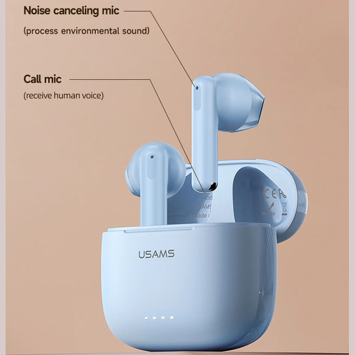 Беспроводные TWS наушники Usams-US14 BT 5.3 Blue