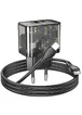 СЗУ Hoco N34 Dazzling PD20W+QC3.0 + Type-C to Type-C Transparent black