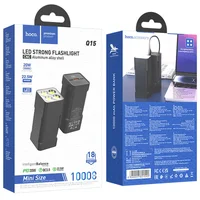 Портативний зарядний пристрій Power Bank Hoco Q15 Flashlight 22.5W 10000 mAh Black