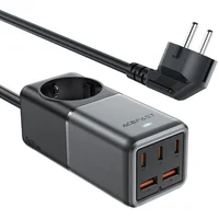СЗУ Acefast Z2 PD75W GaN (3*USB-C+2*USB-A) Black gray