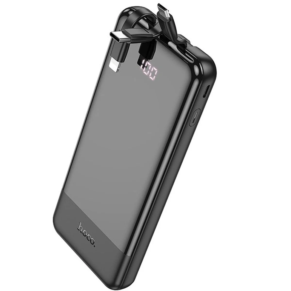 Портативное зарядное устройство Power Bank Hoco J114 Charger with cable 10 000 mAh Black