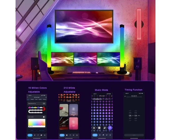 Настільна LED лампа RGB 5V Panel 2