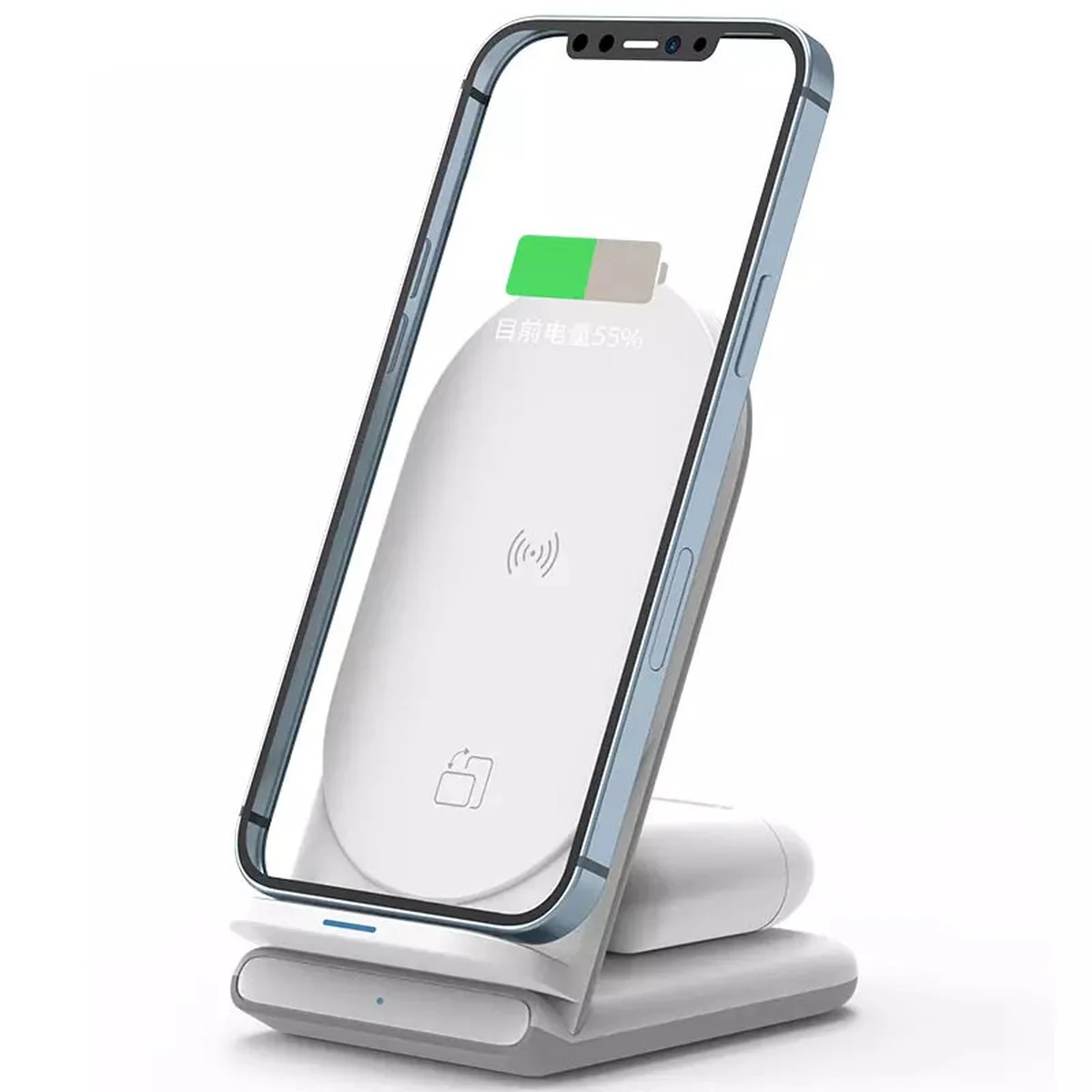 БЗУ WIWU Power Air 2in1 Wireless Charger Білий
