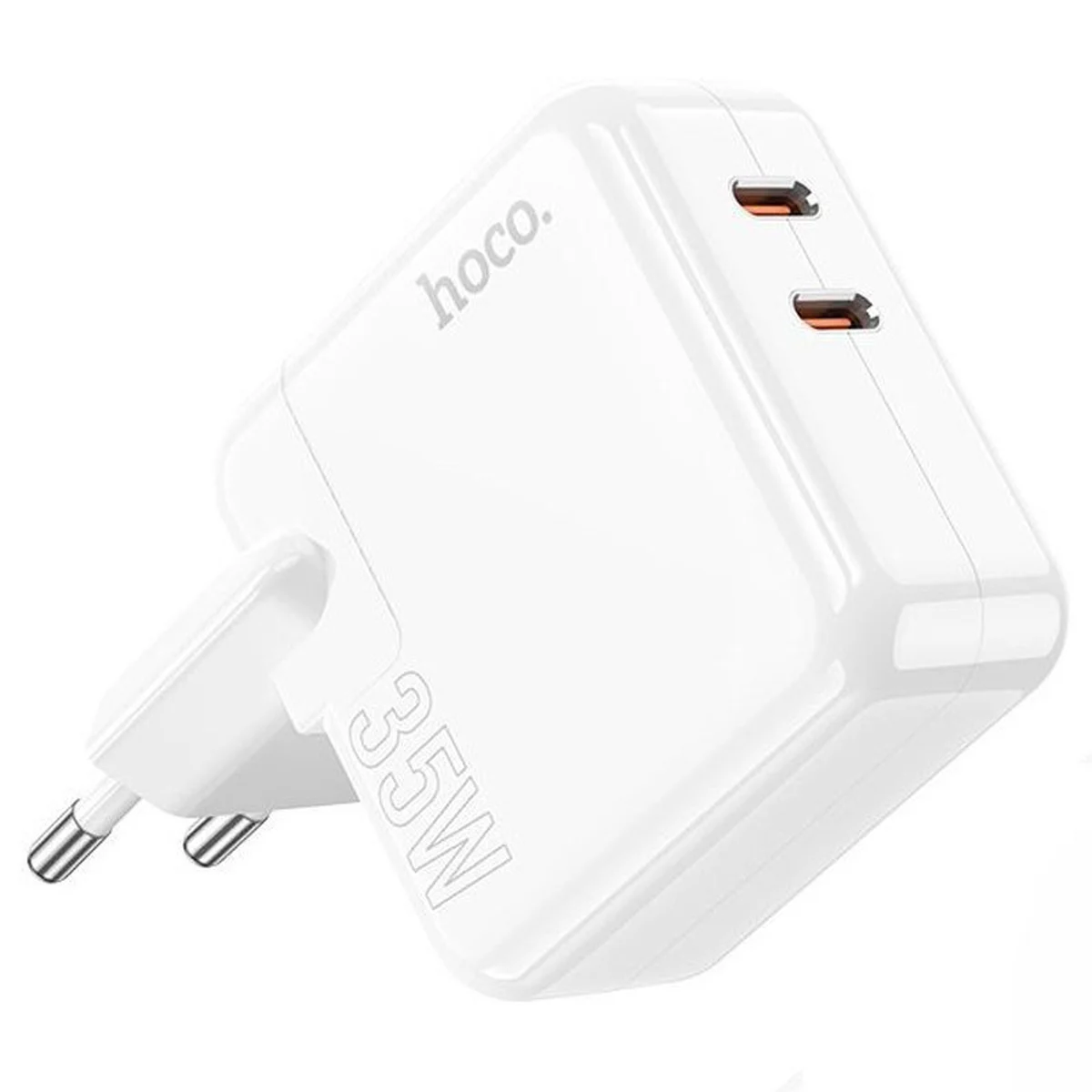 СЗУ Hoco C110A Lucky PD35W (2 Type-C) White