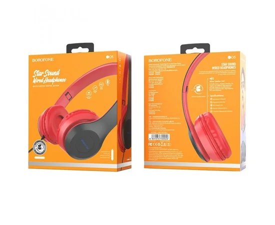 Стерео Навушники BOROFONE BO5 Червоний