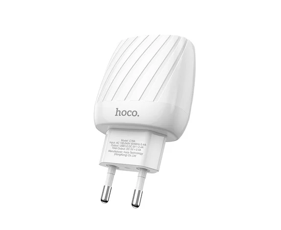 СЗУ Hoco C78A (2USB/2.4A) Белый