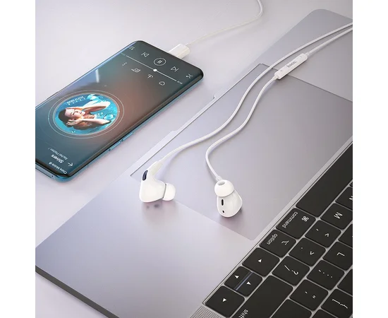 Стерео наушники Hoco M101 Pro Type-C White